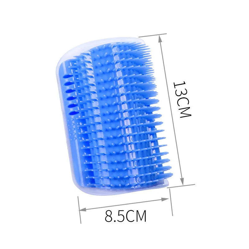 Cat Corner Self-Groomer – Wall Brush Massager for Cats, Removable for Easy Cleaning