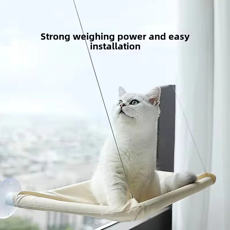 All-Season Cat Window Perch – Suction Cup Window Hammock Bed