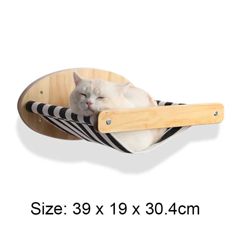 Wall-Mounted Cat Shelves – Solid Wood Cat Steps, Perches & Wall Climbing Furniture