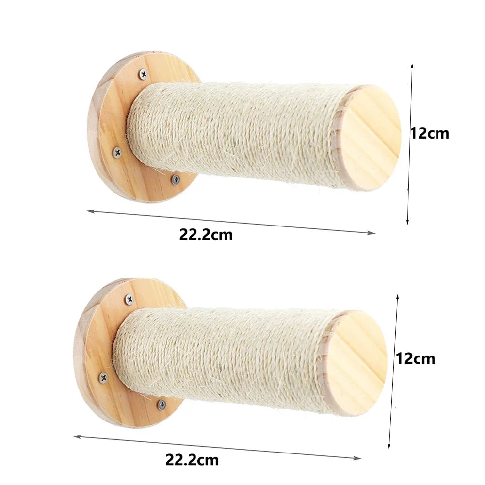 Wall-Mounted Cat Shelves – Solid Wood Cat Steps, Perches & Wall Climbing Furniture