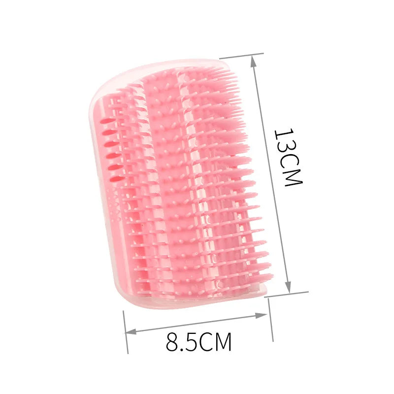 Cat Corner Self-Groomer – Wall Brush Massager for Cats, Removable for Easy Cleaning