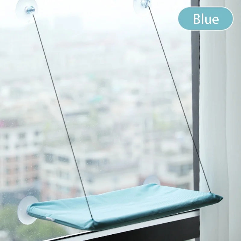 Cat Window Hammock with Suction Cups – Washable Cordless Window Perch Bed
