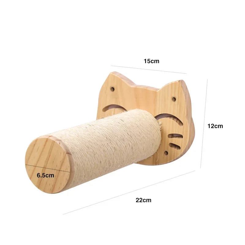 Wall-Mounted Cat Shelves – Solid Wood Cat Steps, Perches & Wall Climbing Furniture
