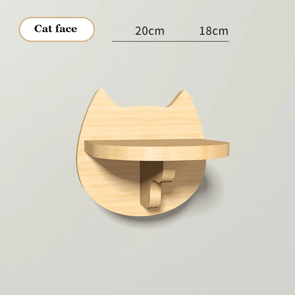 Wall-Mounted Cat Shelves – Solid Wood Cat Steps, Perches & Wall Climbing Furniture