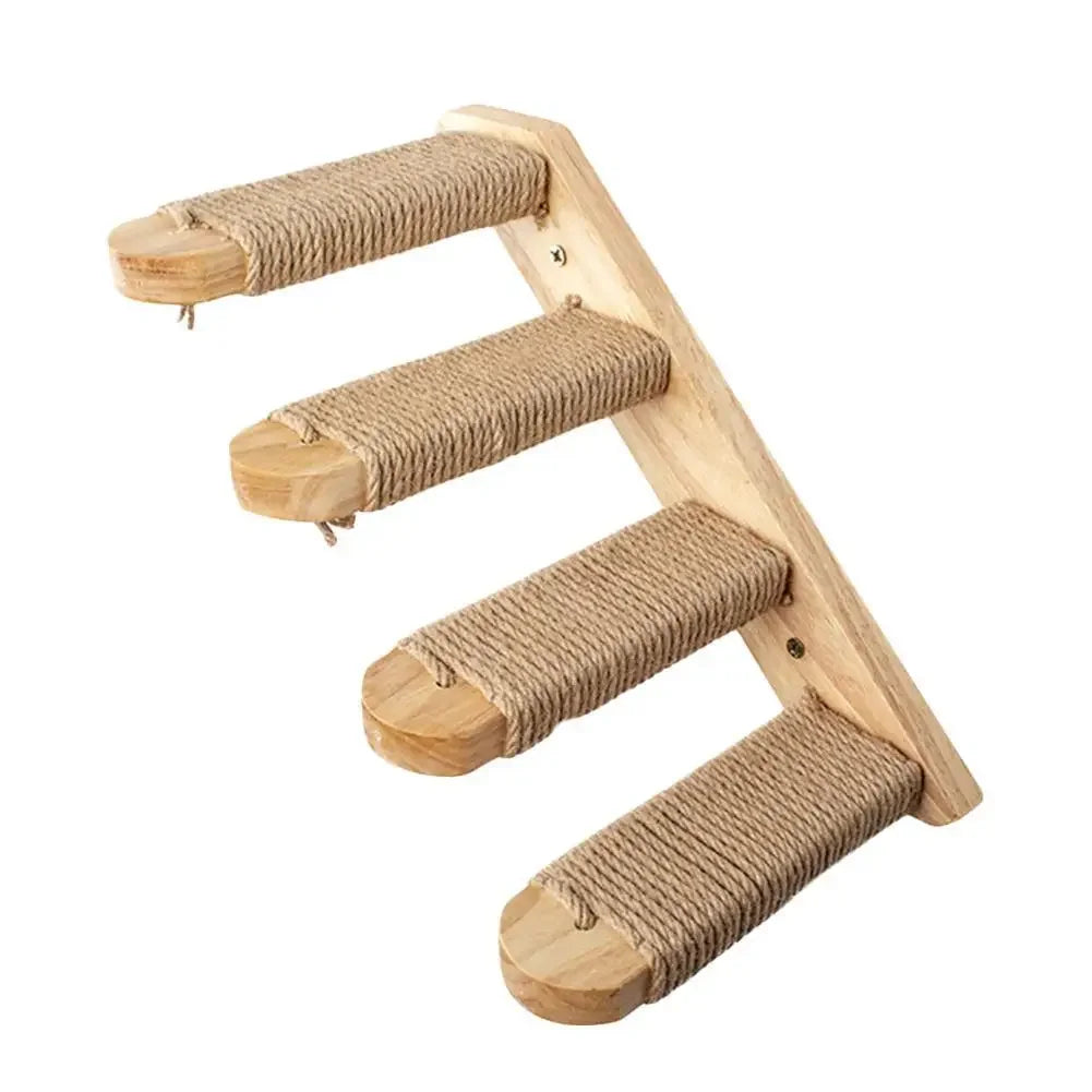Wall-Mounted Cat Shelves – Solid Wood Cat Steps, Perches & Wall Climbing Furniture
