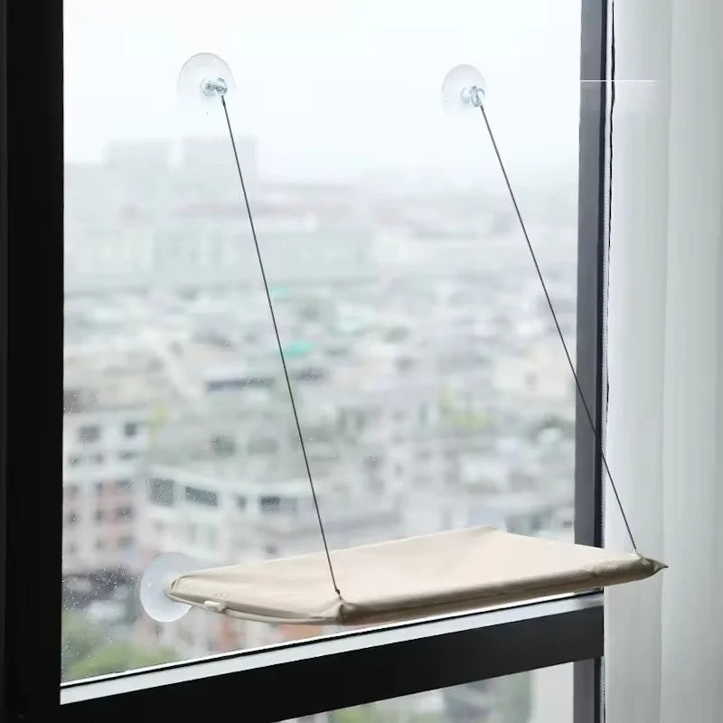 All-Season Cat Window Perch – Suction Cup Window Hammock Bed
